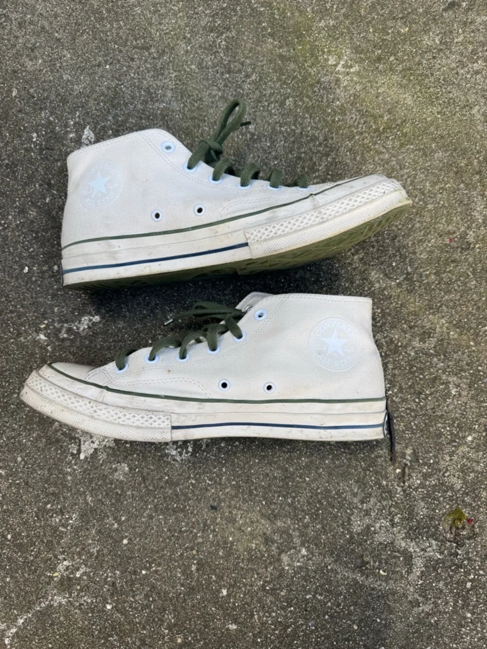 Converse x Undefeated Chuck 70 High Top Sneakers Mens 10.5 Beige Green